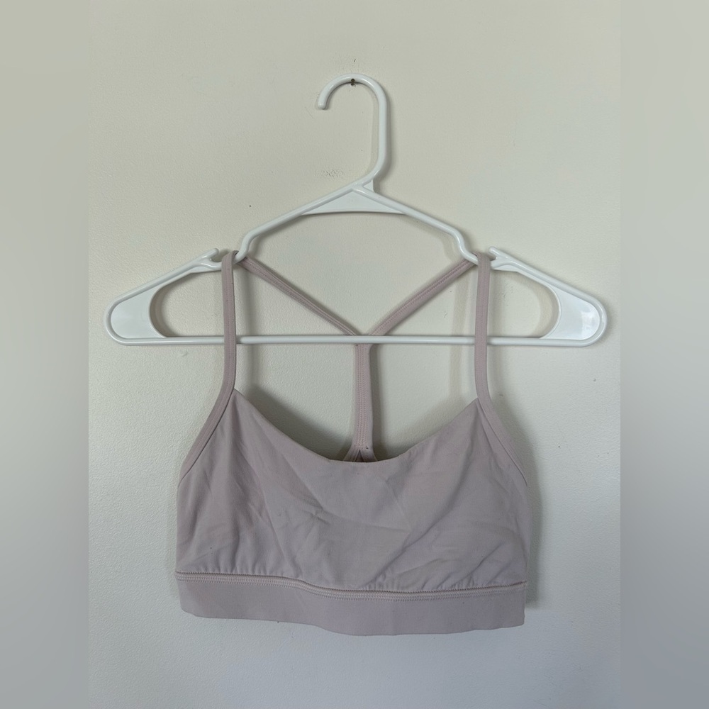 Lululemon Flow Y Nulu Bra *Light Support, A–C Cups Meadowsweet Pink Size…